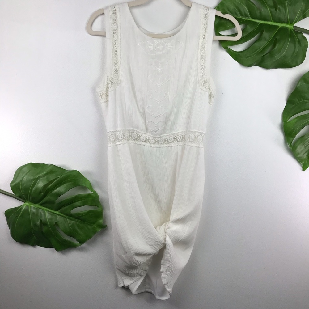 WHITE BOHO DRESS